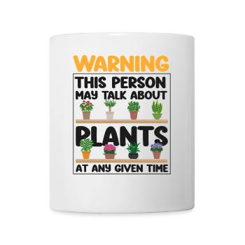 Plant Lover Gardening Avertissement Ceci - Mug blanc - blanc - Devant