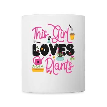 Amateur de plantes jardinière fille ceci - Mug blanc - blanc - Devant