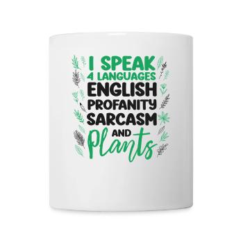 Amateur de plantes Jardinage Je parle 4 - Mug blanc - blanc - Devant