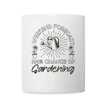 Week-end de jardinage pour les amoureux des plantes - Mug blanc - blanc - Devant