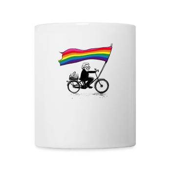 Olas gegen rechts - Tasse - Weiß - Vorne