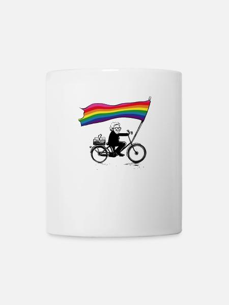Olas gegen rechts - Tasse - Weiß