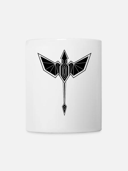 Dragon geometric tribal - Mug - white