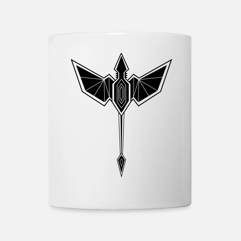 Dragon geometric tribal - Mug - white