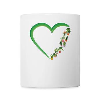 Plant Lover Gardening Heart - Mug - white - Front