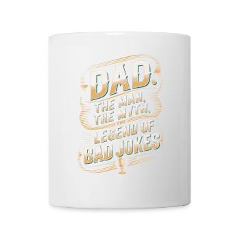 Dad: Legend of Bad Jokes - Funny Father's Day Gift - Mug blanc - blanc - Devant