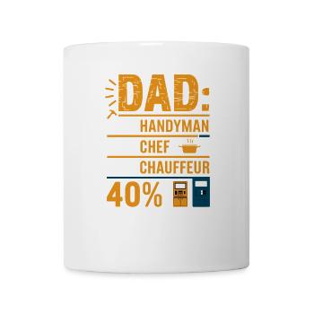Funny Dad’s Job - Father's Day Gift - Mug blanc - blanc - Devant