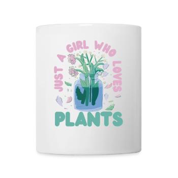 Amateur de plantes jardinière fille juste un - Mug blanc - blanc - Devant