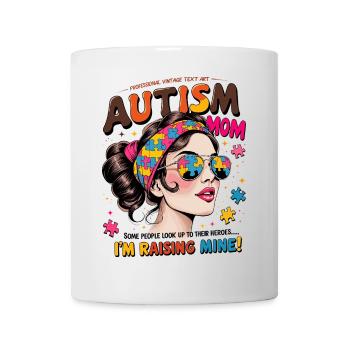 MÈRE AUTISTE - Mug blanc - blanc - Devant