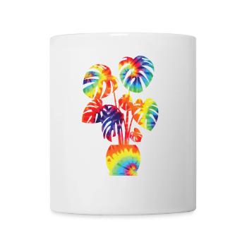 Amateur de plantes jardinage Tie Dye - Mug blanc - blanc - Devant