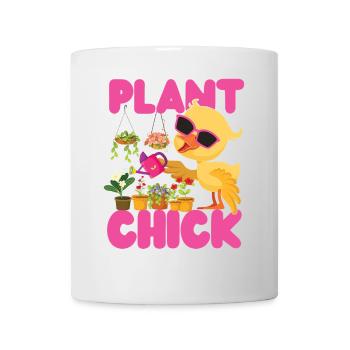 Amateur de plantes jardinage Poulet fille - Mug blanc - blanc - Devant