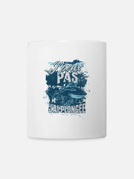 Plongee Shark Design - Mug blanc - blanc