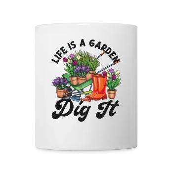Plant Lover Gardening Pun Life Is - Mug - white - Front