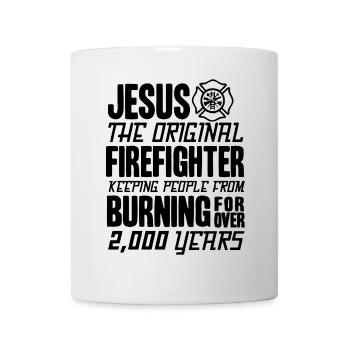 Jesus The Original Firefighter - Mug - white - Front
