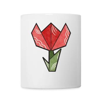 Origami Flower - Tulip - Mug - white - Front