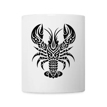 Homard Tribal - Mug blanc - blanc - Devant