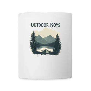 Natur Outdoor Boys, Scout, Pfadfinder, Abenteuer - Tasse - Weiß - Vorne