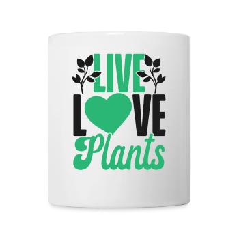 Amateur de plantes jardinier fille vivre - Mug blanc - blanc - Devant