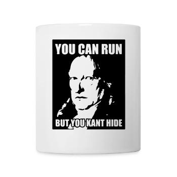You can run but you kant hide - Tasse - Weiß - Vorne