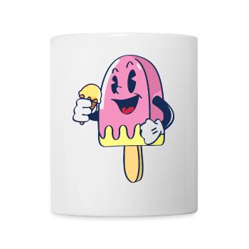 Fröhlicher Kindereis Charakter Eiscreme Eis - Mug - white - Front