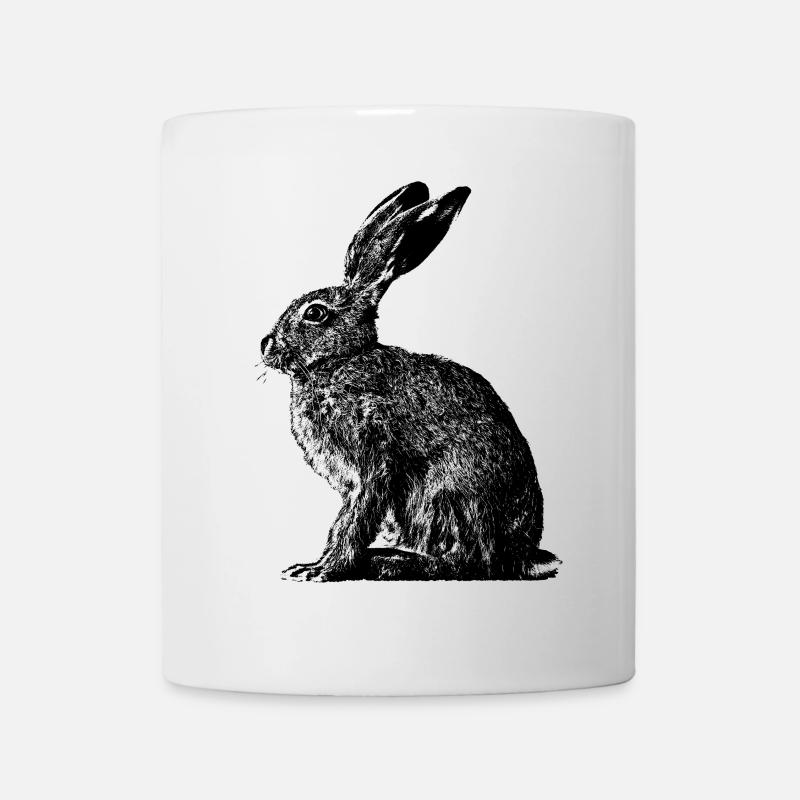 Rabbit / brown hare / Easter bunny ? - Mug - white