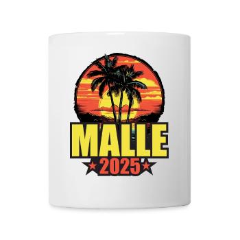 Malle 2025 Vacances Palmiers Coloré - Mug blanc - blanc - Devant