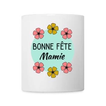 MAMIE. MAMAN. GRAND-MERE. FÊTE DES MÈRES - Mug blanc - blanc - Devant