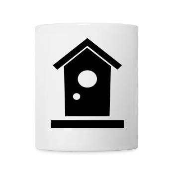 Vogelhaus - Tasse - Weiß - Vorne