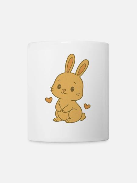 Hase Häschen Frühling Sommer Ostern Garten - Tasse - Weiß