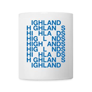 HIGHLANDS Scotland Flag - Tasse - Weiß - Vorne