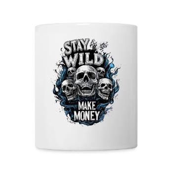 Stay Wild Make Money Bitcoin Crypto Finance - Tasse - Weiß - Vorne