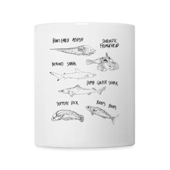 LUSTIGER FISCH - Tasse - Weiß - Vorne