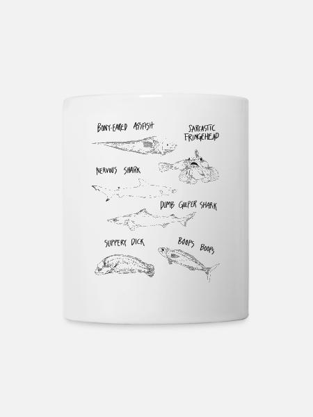 FUNNY FISH - Mug - white
