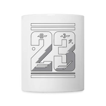 Stylish Number 23 Graphic - Mug - white - Front
