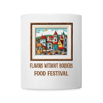 Festival de cuisine de rue - Mug blanc - blanc - Devant