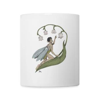 Pixie with lily of the valley - Mug - white - Front