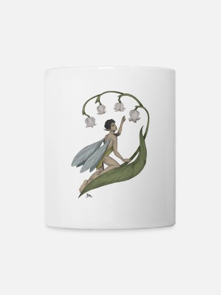 Pixie with lily of the valley - Mug - white