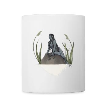 Nymphe dans un étang - Mug blanc - blanc - Devant