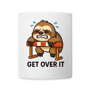 Sloth Hurdler dit de le surmonter - Mug blanc - blanc - Devant