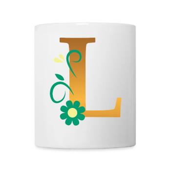 L - Tasse - Weiß - Vorne