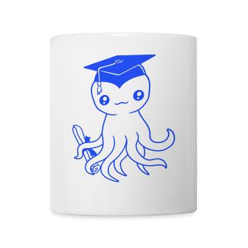 Octopus High School Graduation Passed College - Mug blanc - blanc - Devant