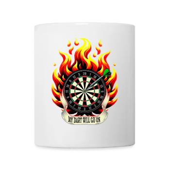 Chemise de fléchettes Ma fléchette va continuer - Mug blanc - blanc - Devant