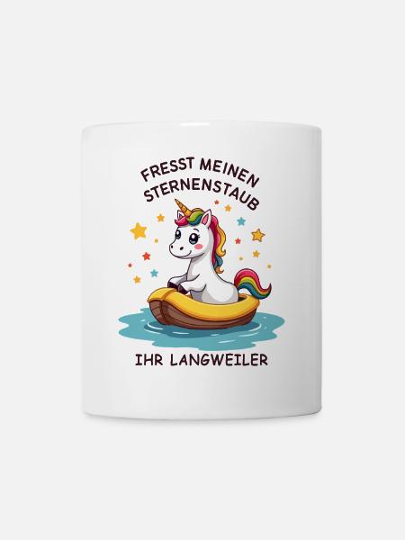 Einhorn Bootsfahrt - Tasse - Weiß