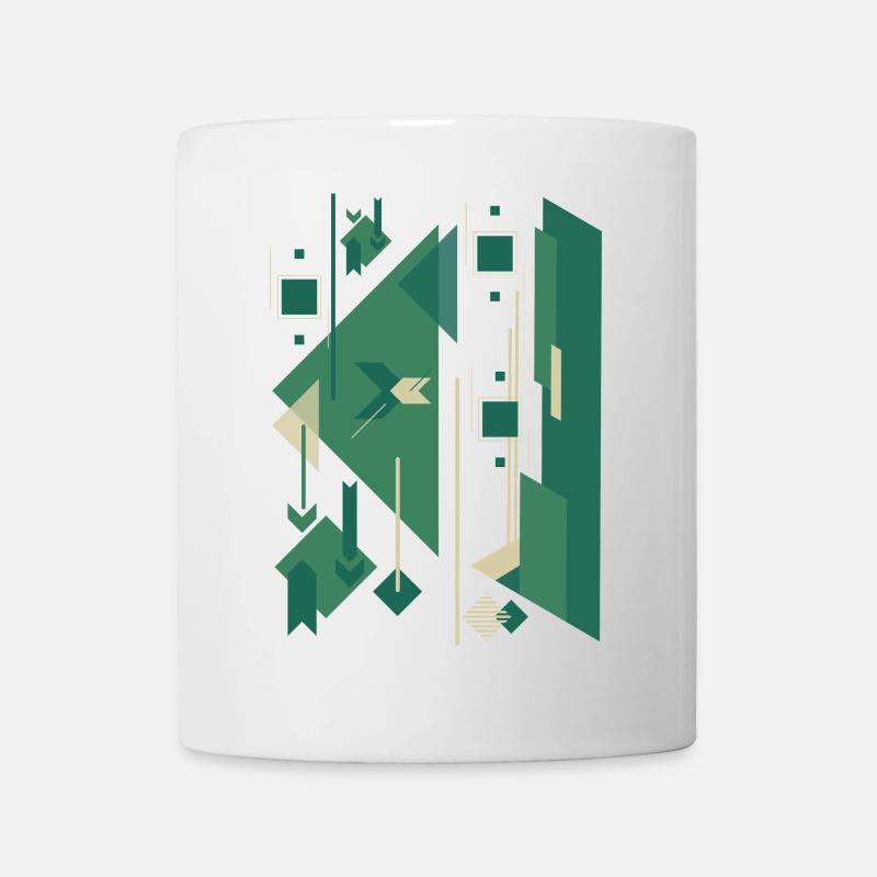 Figure gomtrique abstraite - Mug blanc - blanc