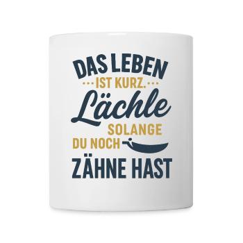 Souris tant que tu as encore des dents - Mug blanc - blanc - Devant