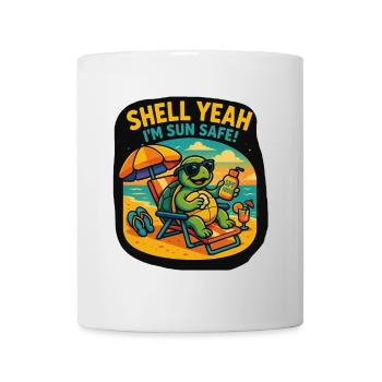 Shell yes – Sun Safe Turtle - Mug - white - Front