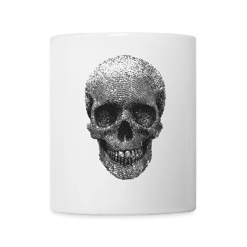 Fingerprint Skull - Tasse - Weiß - Vorne