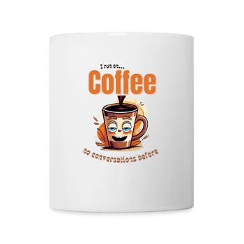 Running on coffee – no talking yet - Mug - white - Front