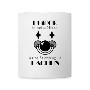 Clown / Clownsgesicht - Tasse - Weiß - Vorne