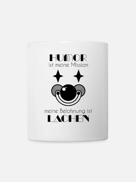 Clown / Clownsgesicht - Tasse - Weiß